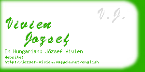vivien jozsef business card
